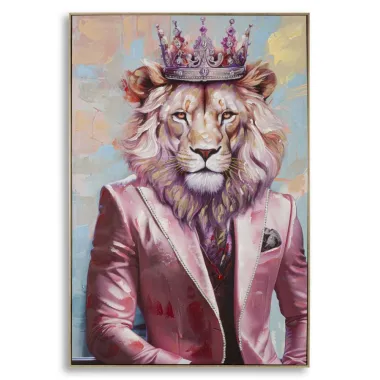 OBRAZ NA PŁÓTNIE KING -A- W RAMIE 82X4,5X122 cm